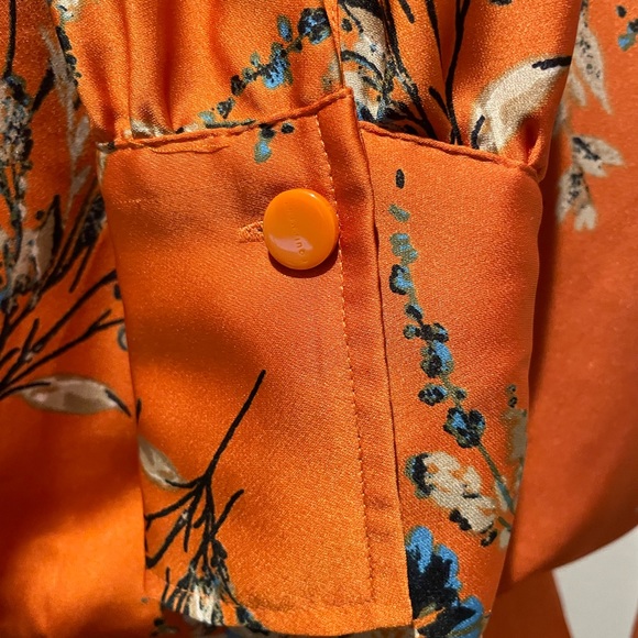 Equipment Floral Satin Wrap Dress – Fall Luxe Layer, Size S - Picture 6 of 11